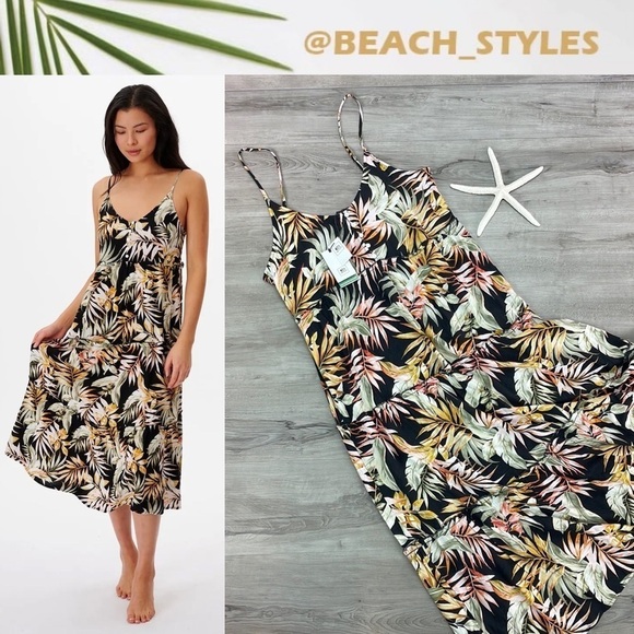🔆RIP CURL🔆 HAVANA MIDI DRESS - Picture 1 of 12